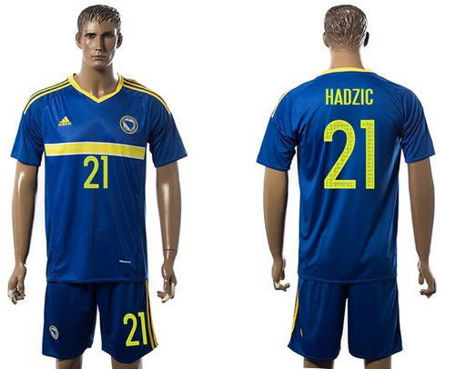 Bosnia Herzegovina #21 Hardzic Home Soccer Country Jersey - Click Image to Close
